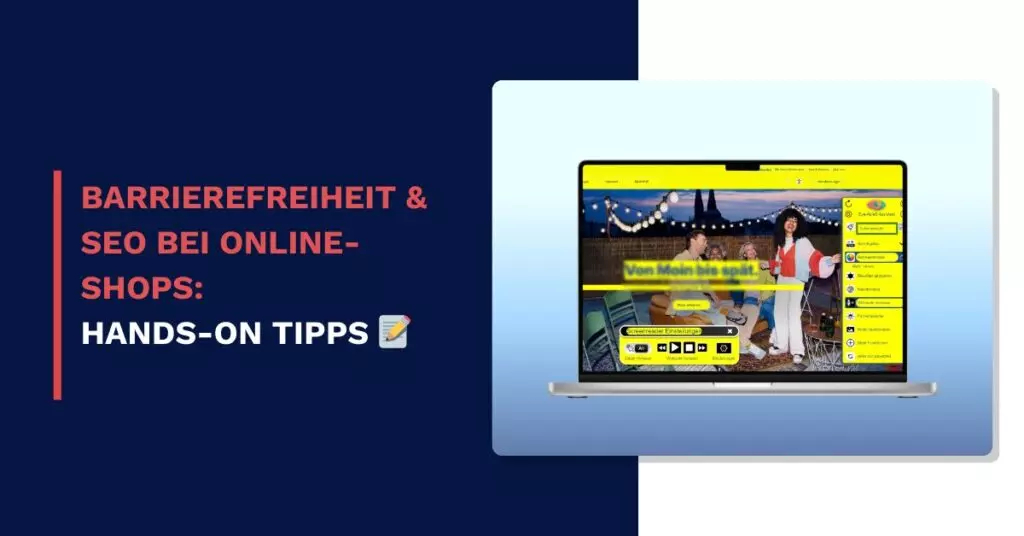 Blogbeitrag Titelbild: Barrierefreiheit & SEO bei Online-Shops